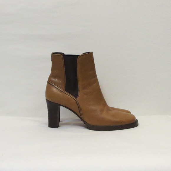 Cole Haan Shoes - Cole Haan*7*Butterscotch Leather Ankle Boots